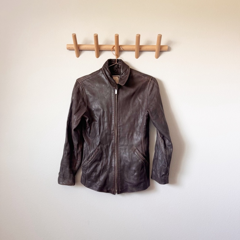 Luciano Brown Leather Jacket